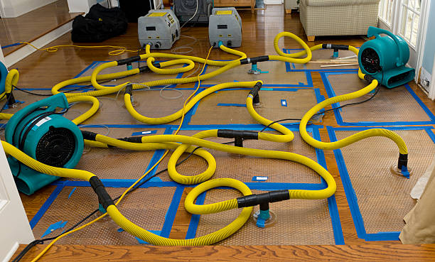 Professional Storm Water Damage Restoration technician working in Comfort, WV